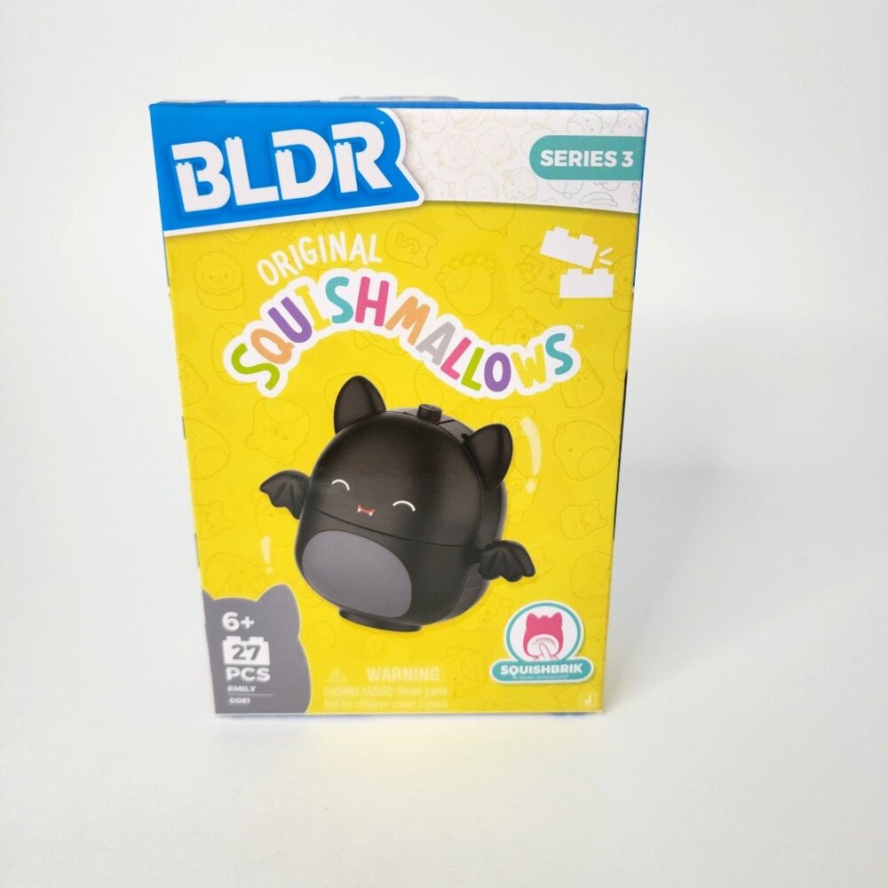 BLDR Series 3 Original Squishmallows Buildable Emily The Bat Toy Set 27 Pcs Coll